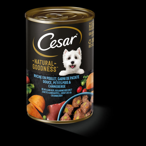 CESAR 400G CAN CHICKEN, SWEET POTATOES AND PEAS