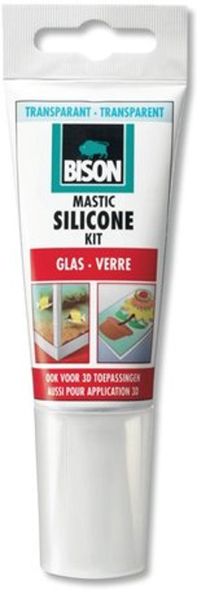 BS BS SILICONENKIT GLAS 60 ML HANG/STATUBE TRANSPARANT