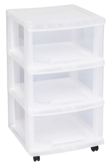 CURVER-essentials ladesysteem 3x20L + wielen-transp.  -371x389x67