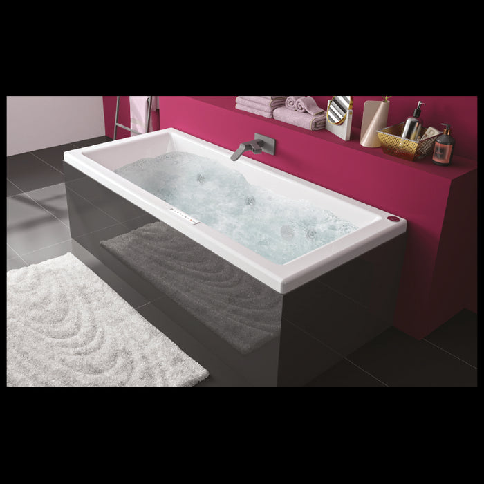 FIX ALU COAT CÔTÉ LONG POUR BAIGNOIRES - 170X - NOIR