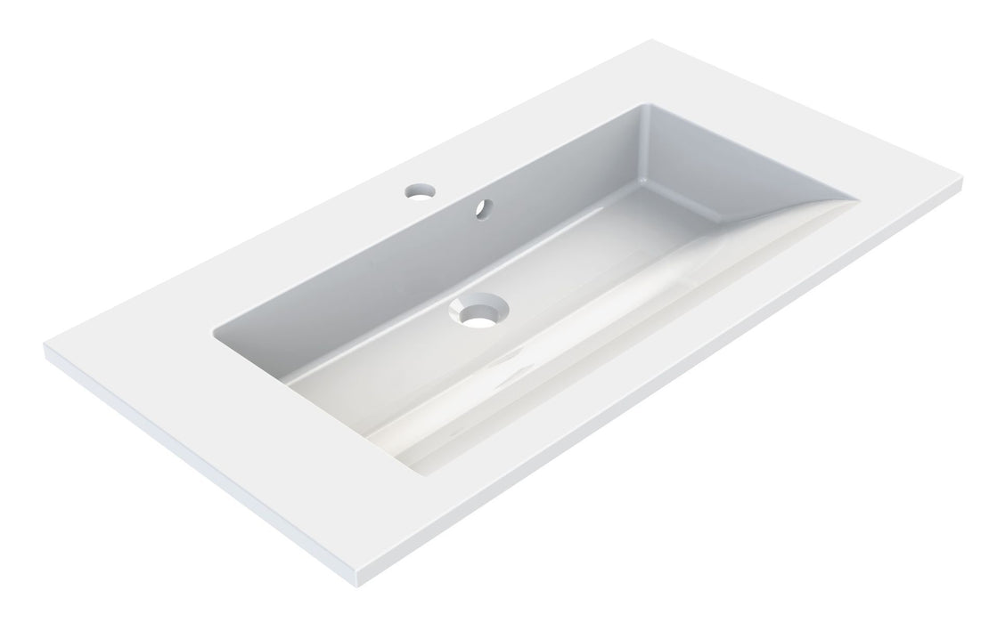 LAVABO SLIDE 80 CM - BLANC BRILLANT