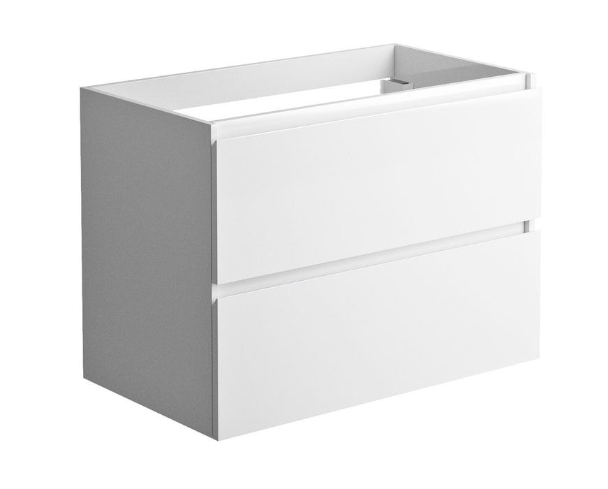 LAVABO LIVO SOUS COMPTOIR TIROIRS 80 CM - LAQUÉ BLANC BRILLANT