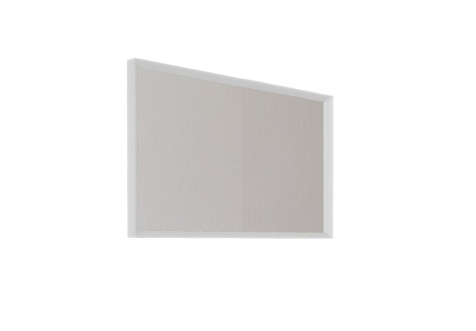 MIROIR DELTA AVEC CADRE 100 CM - BLANC MAT