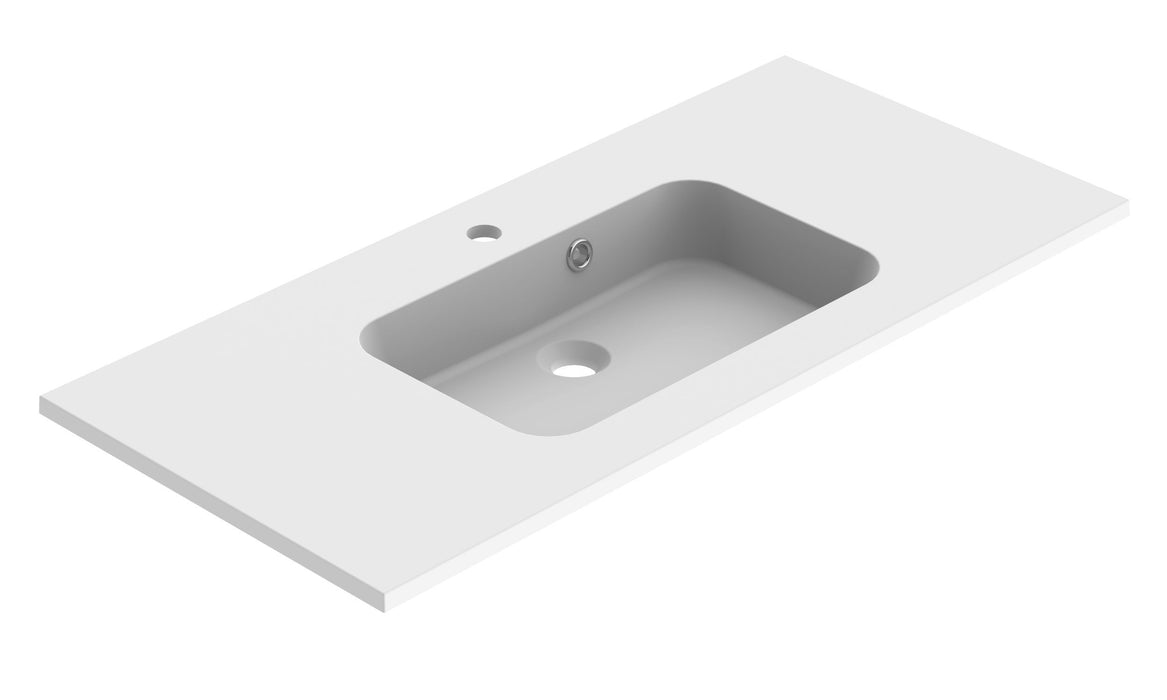 LAVABO STYLE 100 CM - BLANC MAT