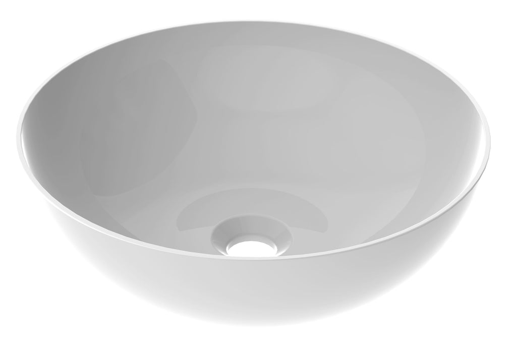 BOREA LAVABO ALLONGÉE 40 CM - BLANC BRILLANT