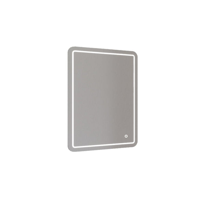 MIROIR KRUZ AVEC ÉCLAIRAGE 60 CM - ALUMINIUM