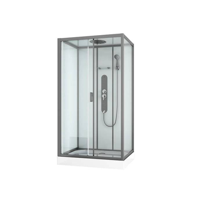 CABINE DE DOUCHE UYUNI COIN 80X120 GUNMETAL