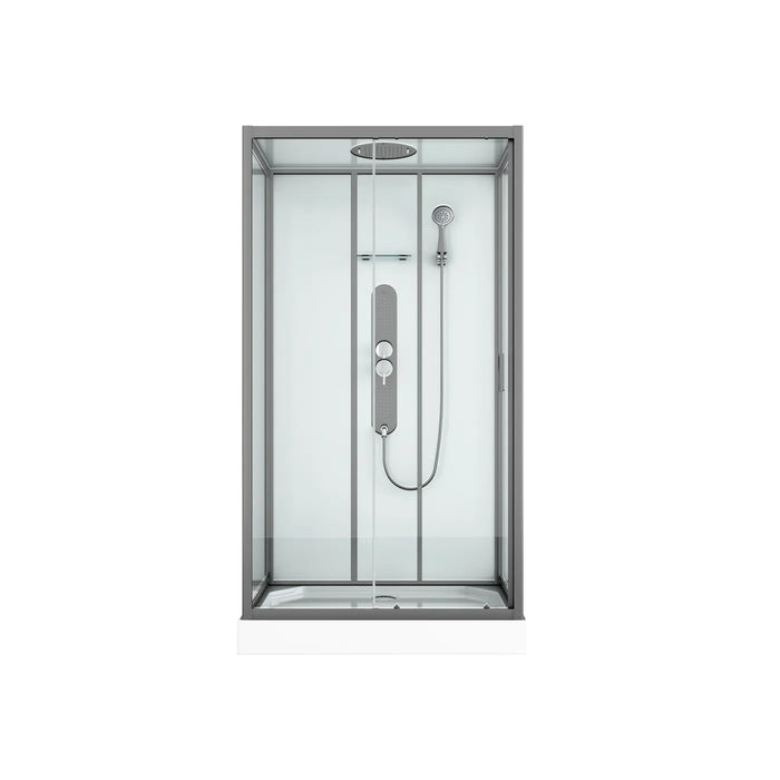 CABINE DE DOUCHE UYUNI RH 80X120 GUNMETAL