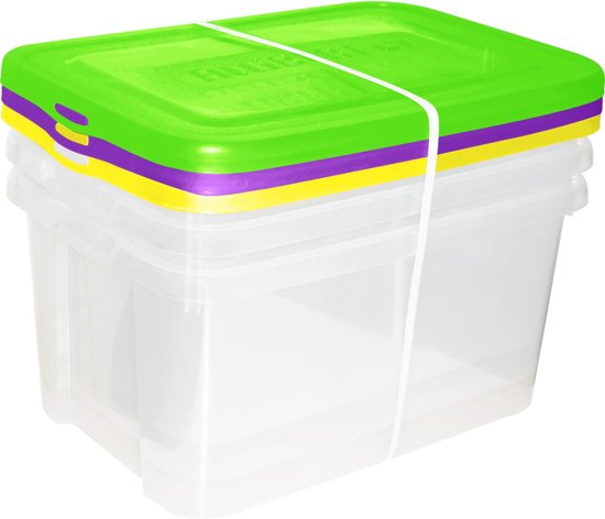 HANDY BOX 25L CLAIRE/VERT LIME MTO (LOT WOLMAT)