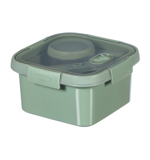 SMART TO GO ECO LUNCHSET VIERKANT 1,1L + BESTEKSET &#38; SAUSCUP