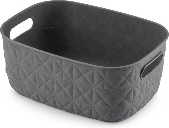 PANIER DE RANGEMENT SOFTEX S - 4L ANTHRACITE 264X194X111MM