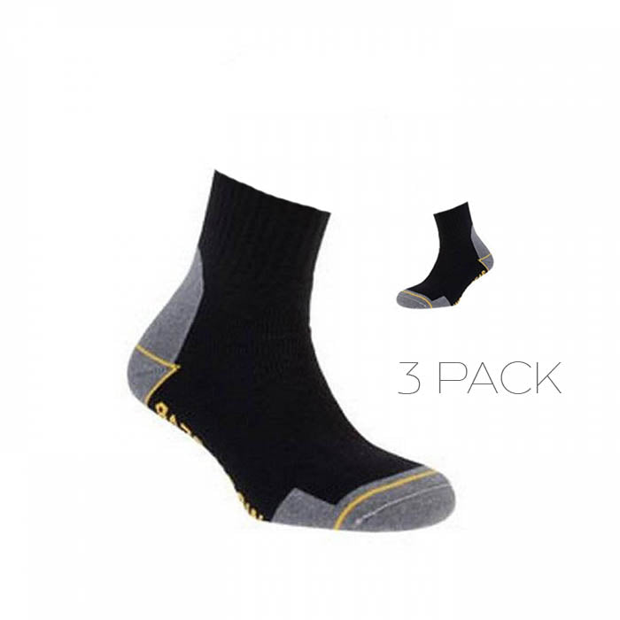 WORKER QUARTER SOCKS-Assorted-46/48-3-Pack