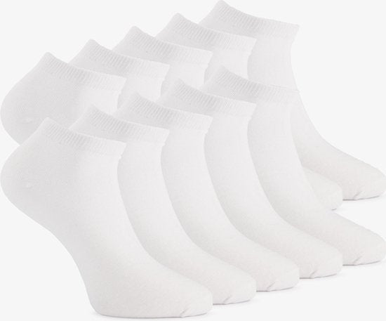 BASIC SNEAKER SOCKS-WHITE-41/46-10-Pak