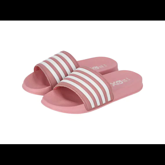 XQ KIDS PRINTED SLIDES PINK/WHITE