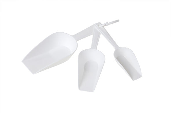 C&amp;T MESURE CUILLERES SET3 PLASTIQUE BLANC