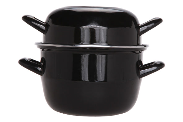 C&amp;T POUR PROFESSIONNELS-POT À MOULES HORECA 1,2KG NOIR 2,8L D18CM