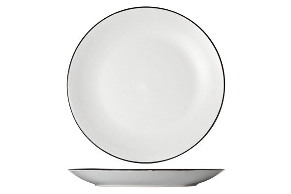 C&#38;T-SPECKLE WHITE PLAT BORD D27CM