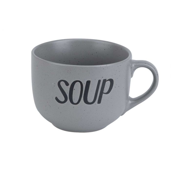 C&#38;T SOUP GREY BEKER 'SOUP' D11XH8,5CM