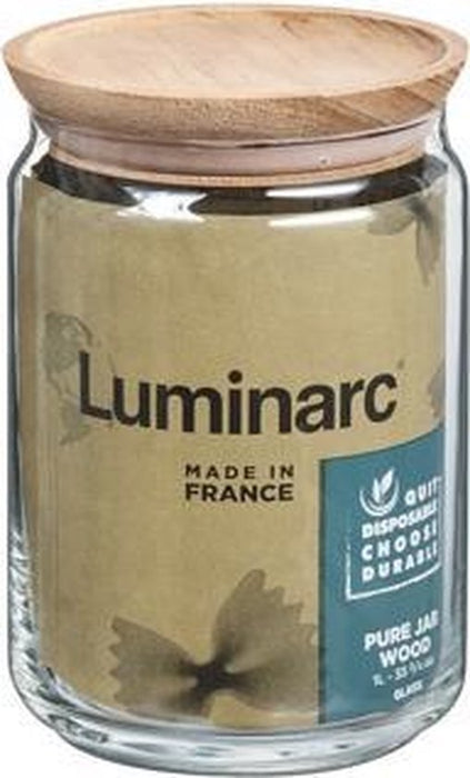 LUMINARC PURE POT STOCKAGE POT COUVERCLE EN BOIS 1LDURABLE