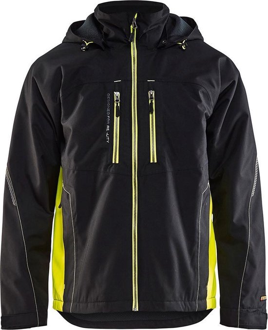 VESTE D'HIVER LÉGÈRE XL NOIR/JAUNE HAUTE VISITÉ