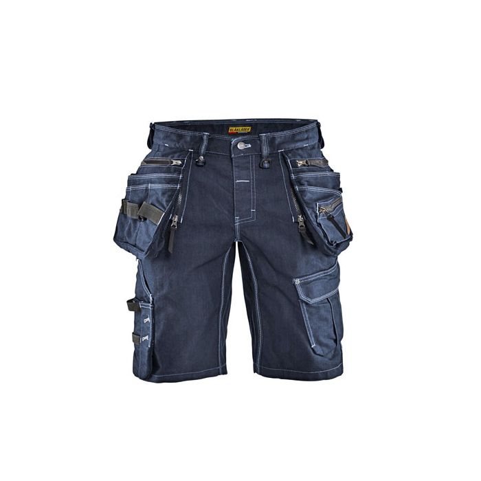 SHORT DENIM STRETCH X1900 C56 MARINEBLAUW/ZWART