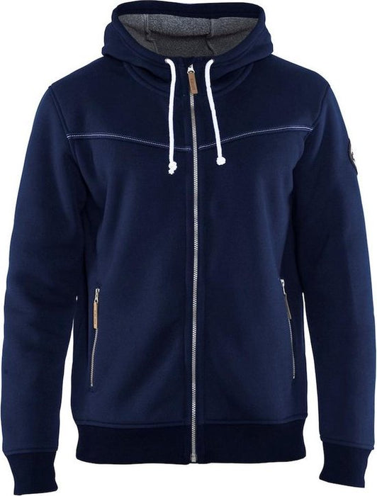 HOODIE MET WARME VOERING XXL MARINEBLAUW