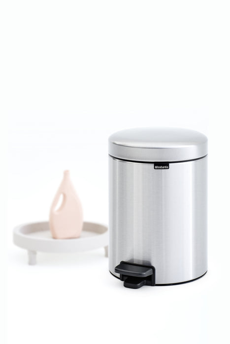 POUBELLE À PÉDALES NEWICON 12L POUBELLE INTÉRIEURE PVC BEIGE DOUX