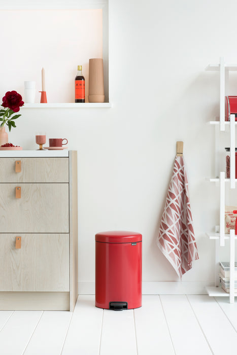 POUBELLE À PÉDALE NEWICON 5L POUBELLE INTÉRIEURE PVC PLATINE