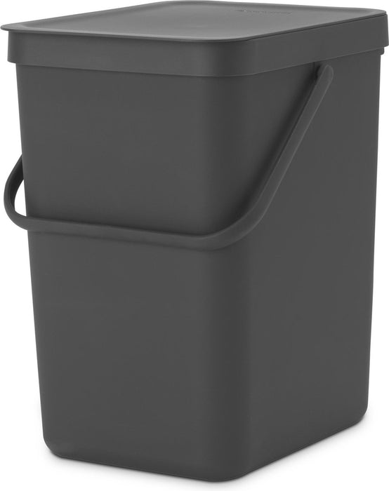 SORT & GO AFVALEMMER 25L DARK GREY