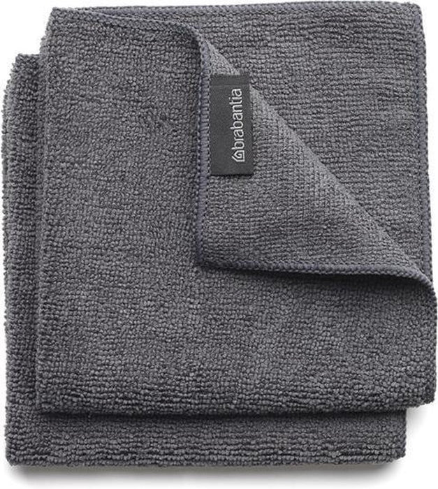 SINKSIDE SCHOONMAAKDOEKJES MICROVEZEL 30 X 30 CM, SET VAN 2 DARK