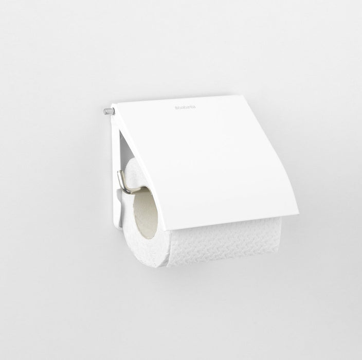 PORTE-ROULEAU WC RENEW AVEC ABATTANT BLANC