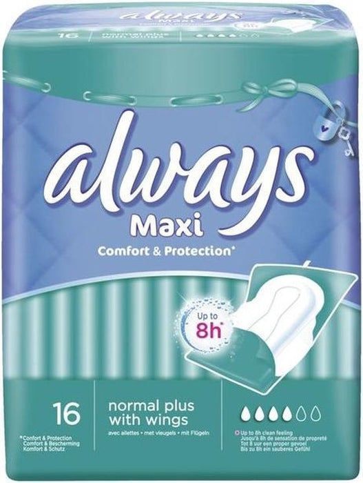 TOUJOURS MAXI NORMAL PLUS 16PCS