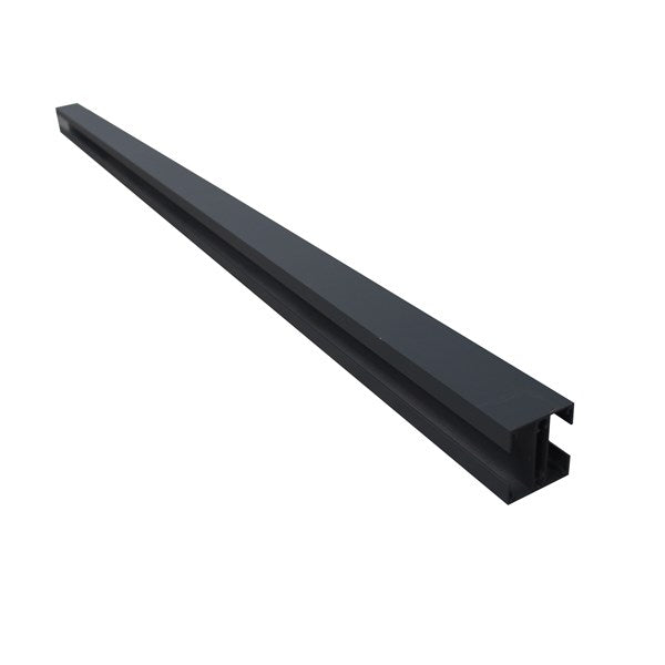 QUADRA RAL 9005 - ALU GLEUFPAAL 28 MM VOOR BLOKHUTPLANKEN - 270CM