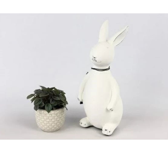 LAPIN BLANC 10,5*10,5*H25