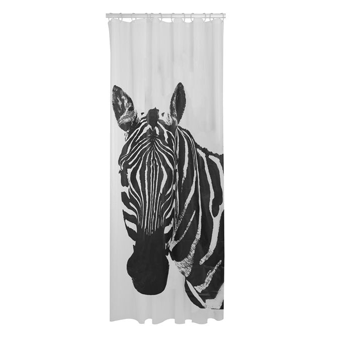 SEALSKIN ZEBRA DOUCHEGORDIJN 180X200 CM PEVA ZWART / WIT