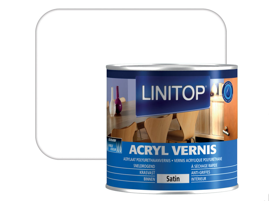 VERNIS ACRYLIQUE LINITOP SATINÉ 0,25 S