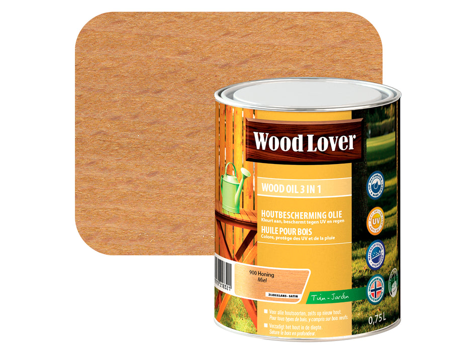 WL WOOD OIL 3IN1 0.75L 900 HONING