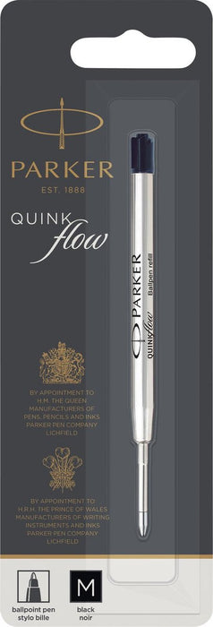 PARKER QUINKFLOW REFILL BLACK M (1,0) BLISTER X1