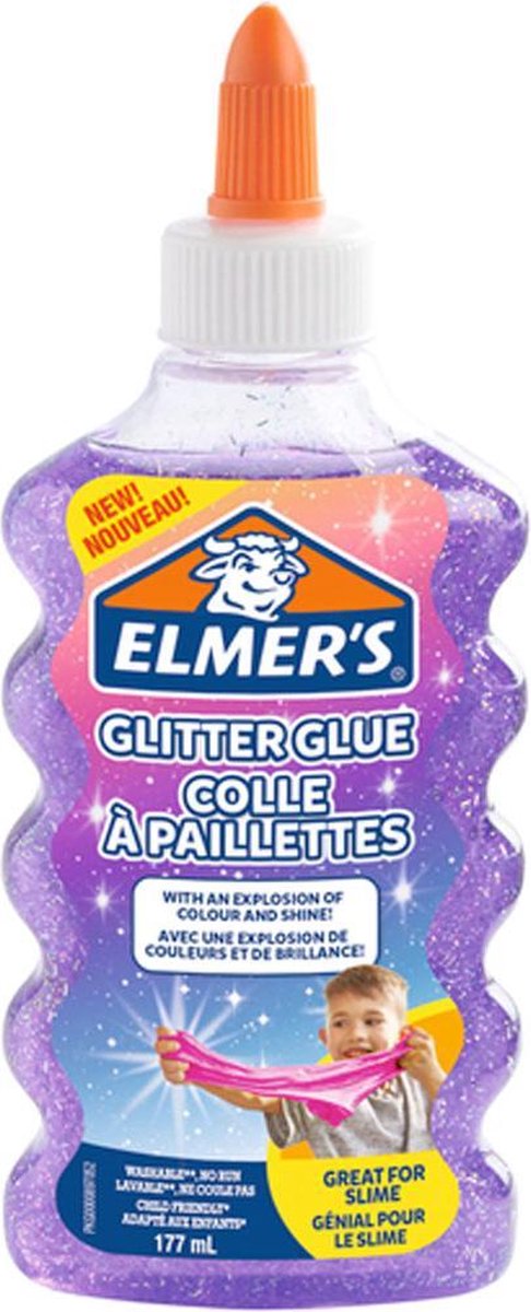 ELMER'S vloeibare glitterlijm PAARS 177ml
