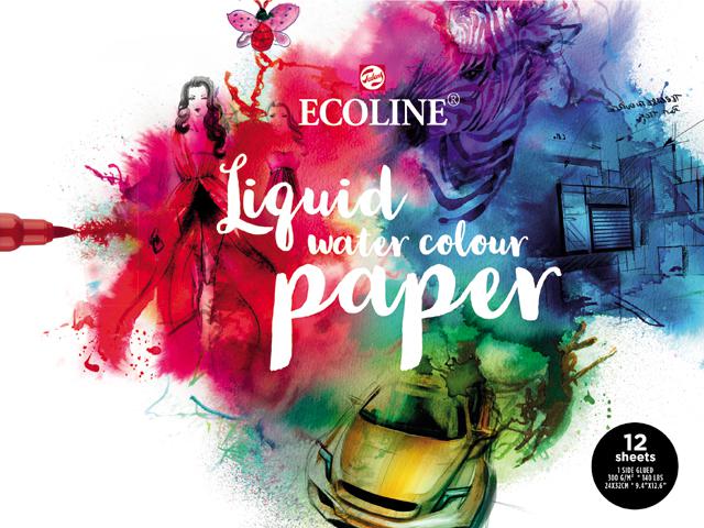 ECOLINE PAPIERBLOK 24X30, FSC-MIX