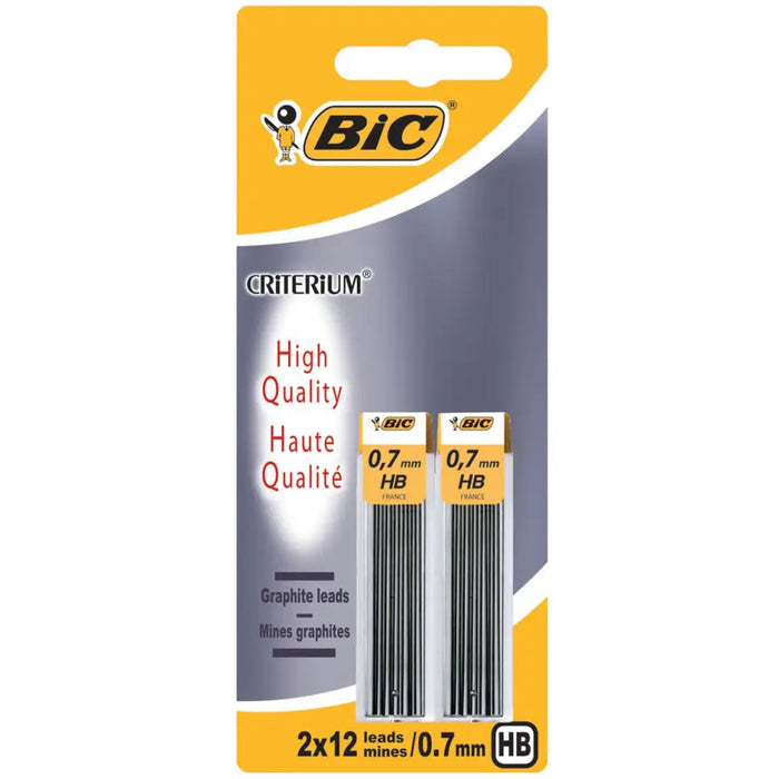 BIC POTLOODSTIFTEN 'CRITERIUM' VULLING 0.7MM SET HB