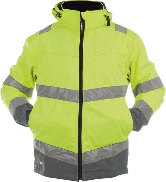 XL-SOFTSHELL MALAGA PES74 (280 GR) PES 74 - TISSU HIVIS FLUOG/CEME