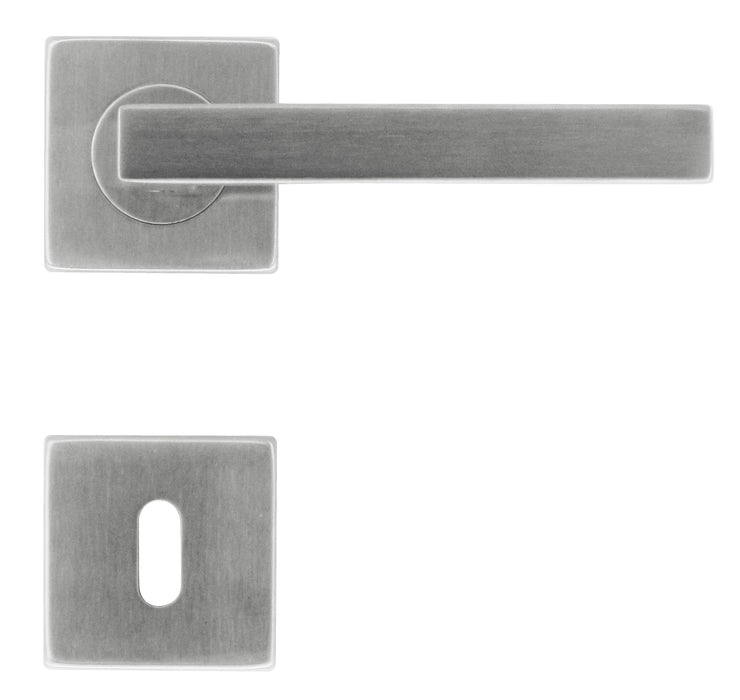 POIGNÉE DE PORTE FORME CUBIQUE 16MM INOX PLUS R+E