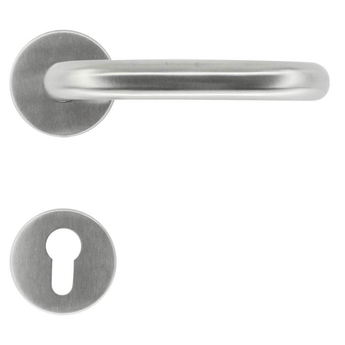 POIGNÉE DE PORTE ZÉRO U 19MM INOX R+E