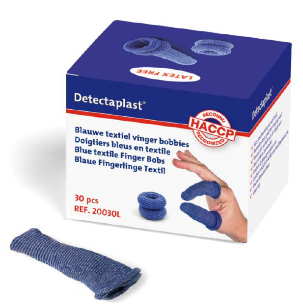 DETECTAPLAST FINGER BANDAGE BLUE - LARGE