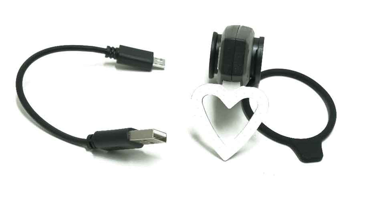 USB achter lampje Love