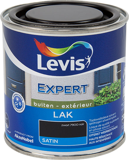 LV EXPERT HOUTLAK BUITEN SATIN 0,25L ZWART