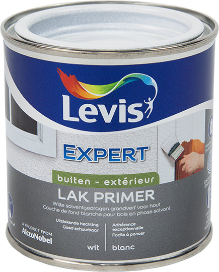 LV EXPERT HOUT PRIMER BUITEN 0,25L WIT