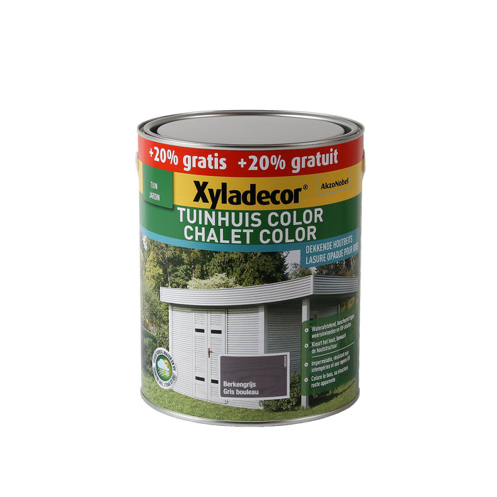 MAISON DE JARDIN XY COULEUR BOULEAU GRIS 3L