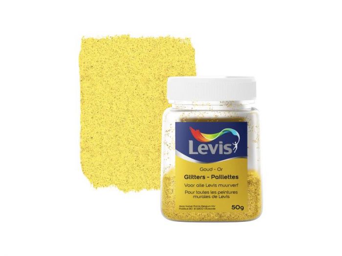 LV GLITTERS VOOR MUURVERF - GOLD 50GR